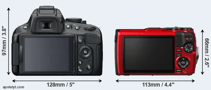 Comparison D5100 or TG-5 rear