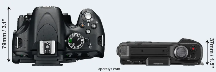 Compare D5100 versus FT7 top