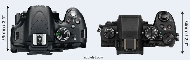 Compare D5100 versus G85 top