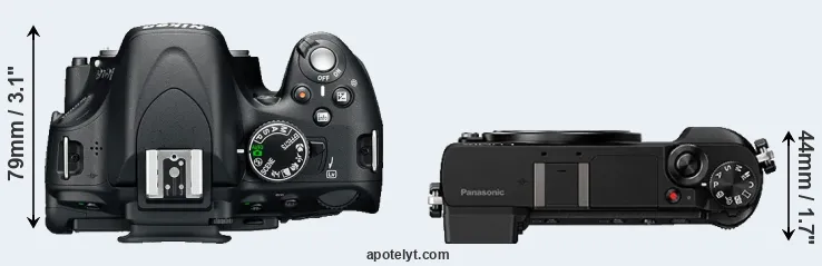 Compare D5100 versus GX80 top