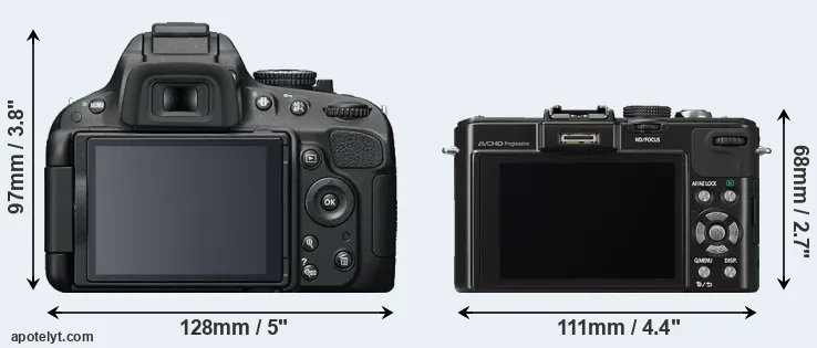 Comparison D5100 or LX7 rear