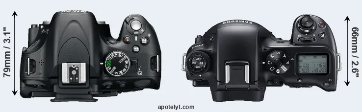 Compare D5100 versus NX1 top