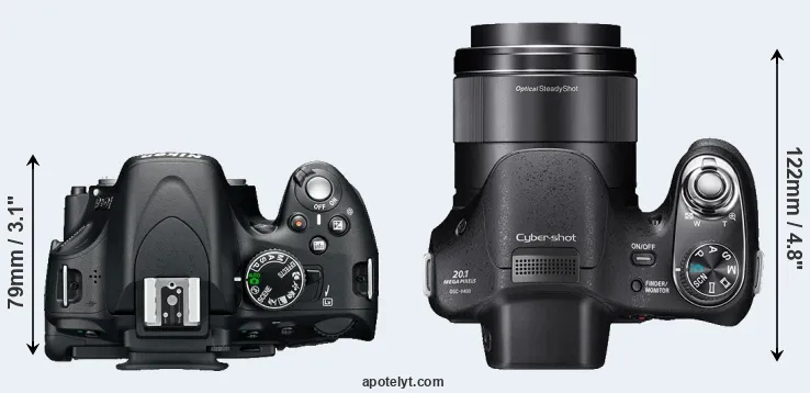 Compare D5100 versus H400 top
