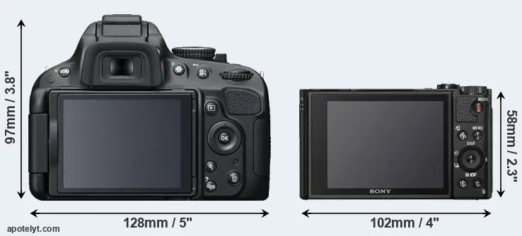 Comparison D5100 or HX95 rear