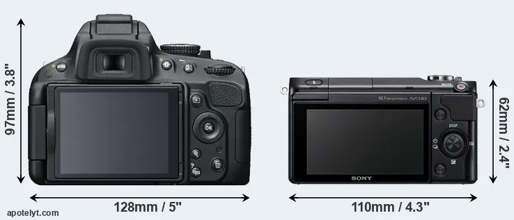Comparison D5100 or NEX-3N rear