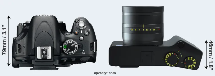 Compare D5100 versus ZX1 top