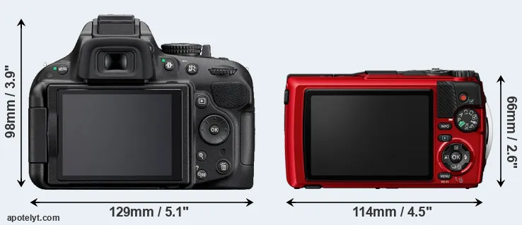 Comparison D5200 or TG-7 rear