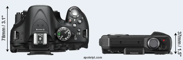 Compare D5200 versus FT7 top