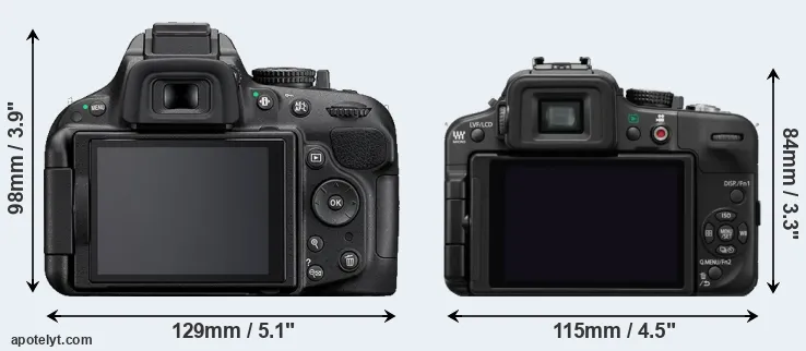 Comparison D5200 or G3 rear
