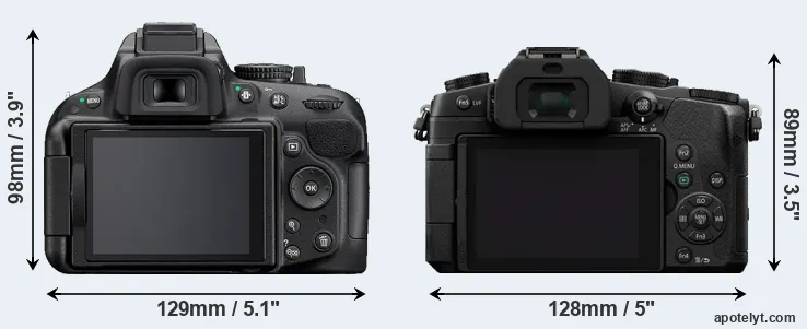 Comparison D5200 or G80 rear