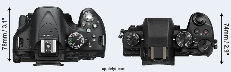 Compare D5200 versus G80 top