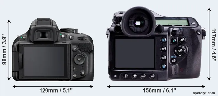 Comparison D5200 or 645D rear