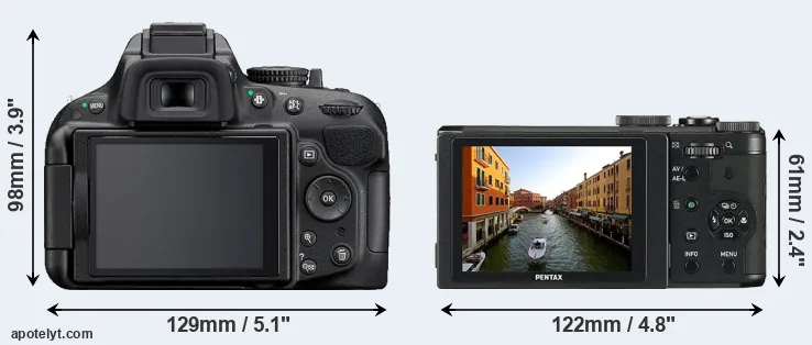 Comparison D5200 or MX-1 rear