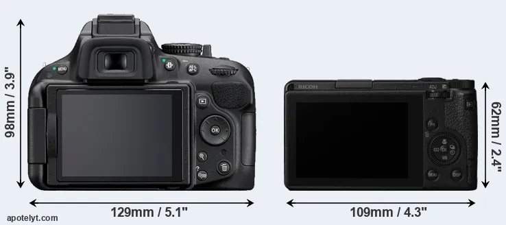 Comparison D5200 or GR III rear