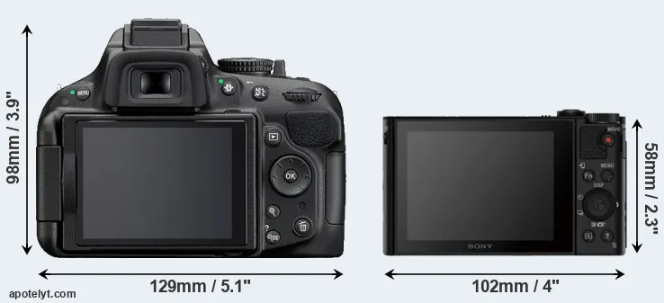 Comparison D5200 or HX80 rear