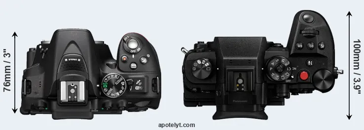 Compare D5300 versus GH6 top
