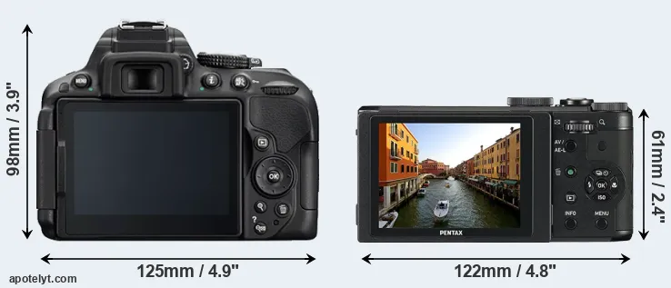 Comparison D5300 or MX-1 rear