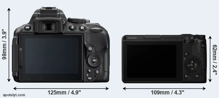 Comparison D5300 or GR III rear