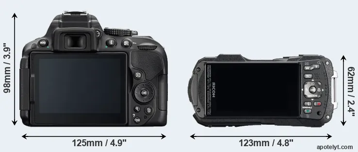 Comparison D5300 or WG-60 rear