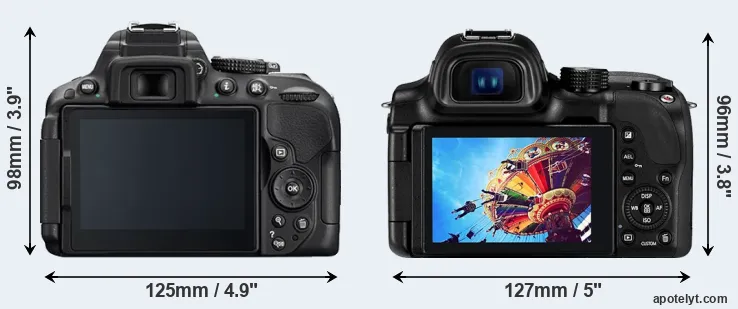 Comparison D5300 or NX30 rear