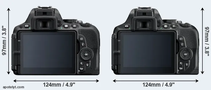 Comparison D5500 or D5600 rear