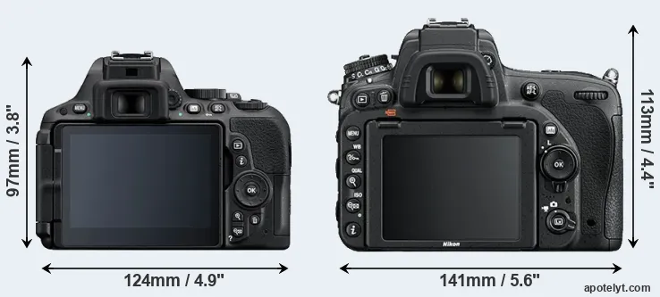 Comparison D5500 or D750 rear