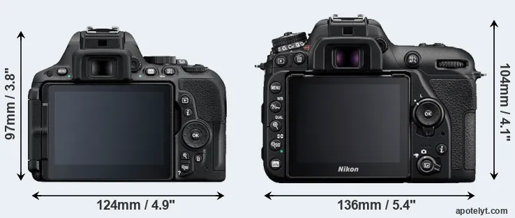 Comparison D5500 or D7500 rear