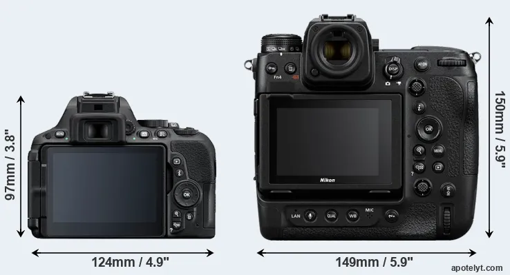 Comparison D5500 or Z9 rear
