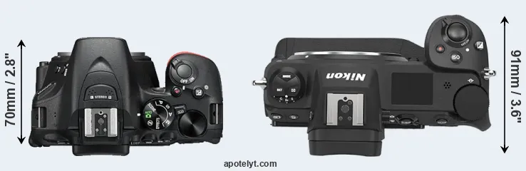 Compare D5500 versus Z9 top