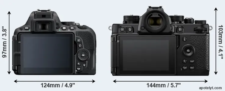 Comparison D5500 or Zf rear