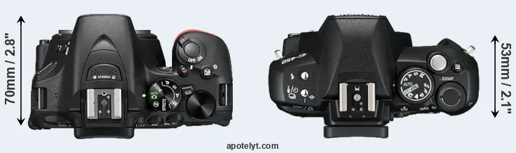 Compare D5500 versus E-450 top