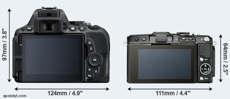 Comparison D5500 or E-PL5 rear