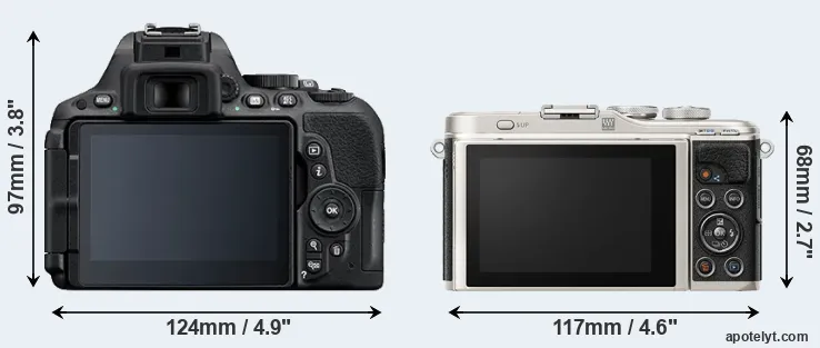 Comparison D5500 or E-PL9 rear