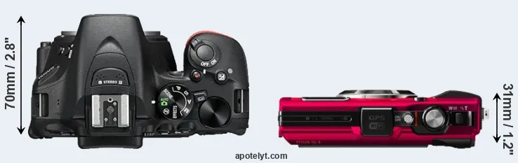 Compare D5500 versus TG-4 top