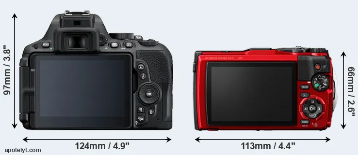 Comparison D5500 or TG-6 rear