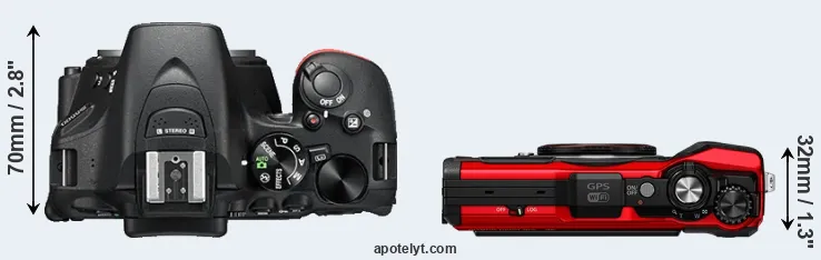 Compare D5500 versus TG-6 top