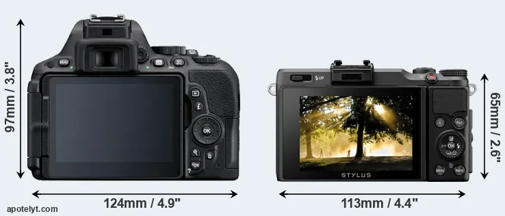 Comparison D5500 or XZ-2 rear