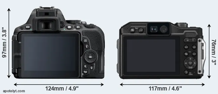 Comparison D5500 or FT7 rear