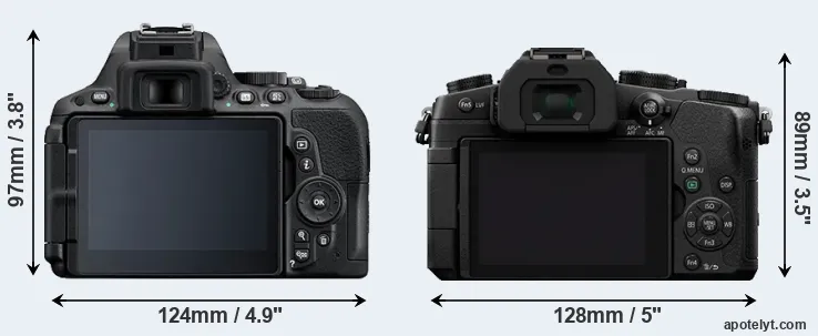 Comparison D5500 or G80 rear