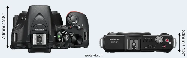 Compare D5500 versus GF2 top