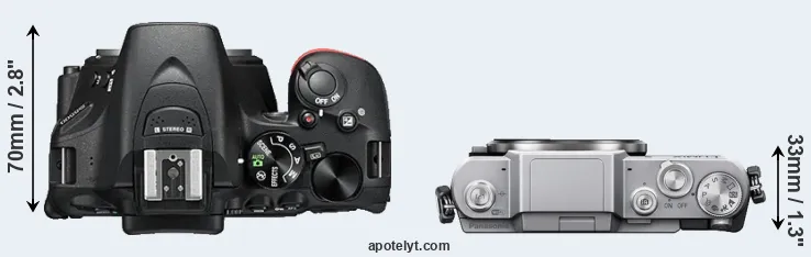 Compare D5500 versus GF7 top