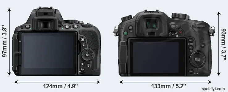Comparison D5500 or GH3 rear