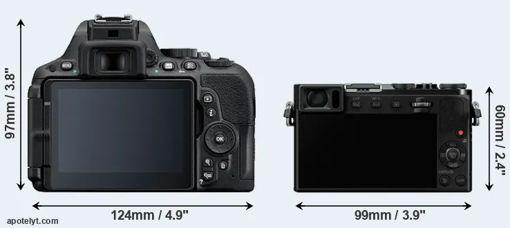 Comparison D5500 or GM5 rear