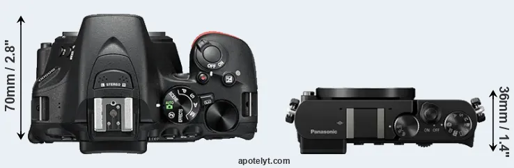 Compare D5500 versus GM5 top
