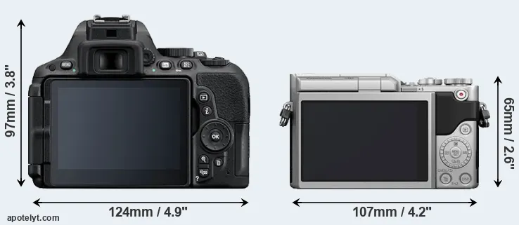 Comparison D5500 or GX800 rear