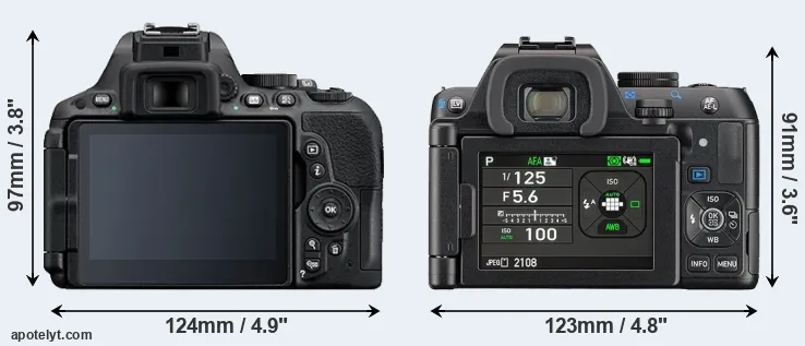 Comparison D5500 or K-S2 rear