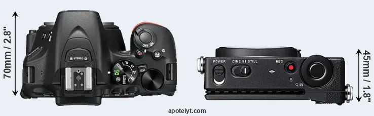 Compare D5500 versus fp top