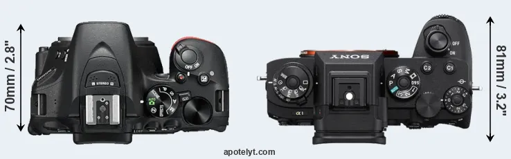 Compare D5500 versus A1 top