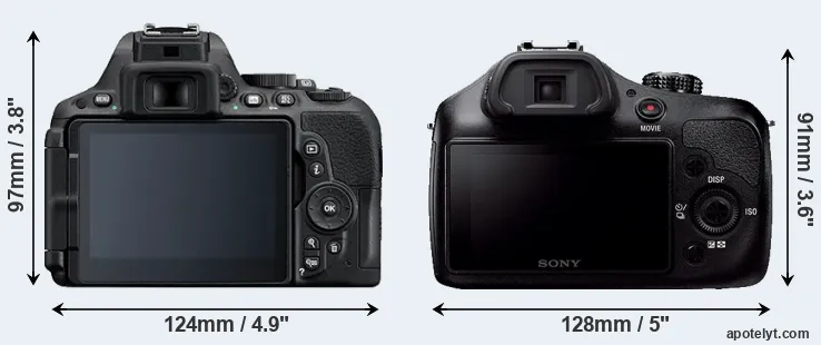 Comparison D5500 or A3000 rear