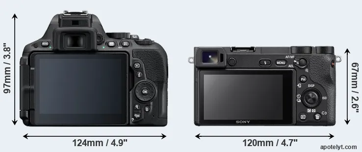 Comparison D5500 or A6500 rear